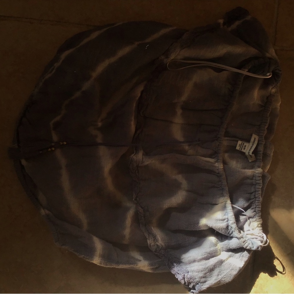 Gray Tie-Dye Skirt